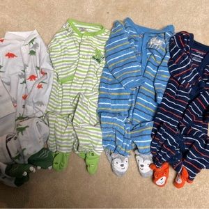 Footie Pajamas 3 month Lot